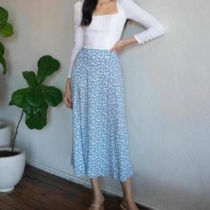 Reformation azzurro Zoe skirt